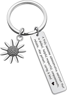 ZQ Iou administrative assistant keychain, ideal as a gift for office employees.. Nigeria's e-commerce leader delivers unmatched variety and value to your doorstep in just 5-8 days.