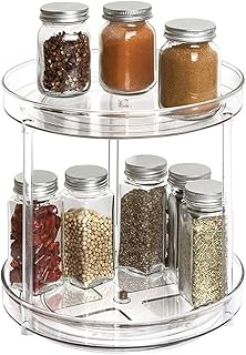 Lazy Susan rotating table organizer at 2 Nano levels, organizer of rotary storage of spices for kitchen cabinets, snacks, pantry, bathroom, counter, cosmetics.. DIAYTAR NIGERIA combines affordability, variety, and convenience with nationwide delivery services.