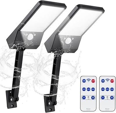 SOLAIRE SOLAIRE TECH VIDA, waterproof IP65 wall lamp with remote control, 3 lighting modes, LED safety light 800 lumens (black).. DIAYTAR NIGERIA: Where every Nigerian finds what they need at prices they can afford, delivered promptly.