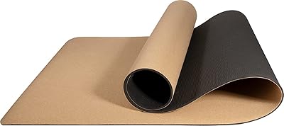 Yoga carpet in cork, cork and TPE respectful of the environment, carpet of durable non -slip exercises, stretching, fitness, pilates and sweaty training for men and women, outdoor and home training - 183 cm x 61 cm x 0.6 cm thick.. DIAYTAR NIGERIA brings the nation's largest product catalog to your doorstep at prices you'll appreciate.