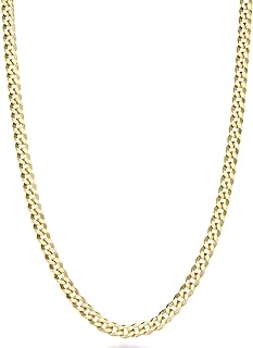 Miabella Cuban Malskish Collar in solid gold 18 Carats on Sterling 925 Italian 3.5 mm Diamond size for women and men of 16, 18, 20, 22, 26, 30 inches, made in Italy, Sterling Silver.. DIAYTAR NIGERIA: Making quality products accessible to all Nigerians at affordable prices.