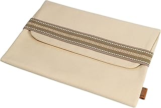 Cover for laptop Abu Dhabi Crafts Sadu 15 inch, beige and green.. DIAYTAR NIGERIA delivers satisfaction with every purchase through our affordable and reliable service.