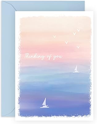 Central 23 sympathy cards with envelope - Thinking of you - Sunset - Sorry for your loss - Gifts for men and women - Delivered with stickers.. Your ultimate shopping destination, DIAYTAR NIGERIA combines extensive selection with affordable shipping.