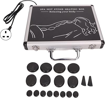 Portable massage set with hot stones with 18 basalt massage stones and 2 hot ocular pressure stones, hot basalt stones for spa, relaxation and healing (United Kingdom).. Navigate through thousands of products at pocket-friendly prices with DIAYTAR NIGERIA's easy-to-use platform.