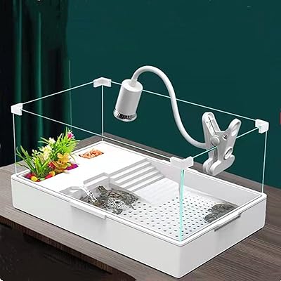 Aquarium of reptile turtles, reptile tank, terrapin pond with support for plants for turtles and company reptiles.. Enjoy the simplicity of shopping with DIAYTAR NIGERIA, offering vast choices delivered in just 5-8 days.