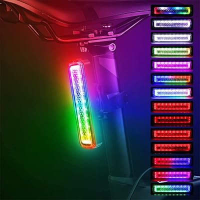 Rear rear bicycle rechargeable ultra-light LED for ipx6 waterproof 7-color skateboard helmet for red, red, rainbow scooter.. DIAYTAR NIGERIA connects your desires with reality through our affordable e-commerce platform and quick delivery.