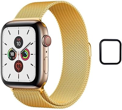 Dado Milano Loop bracelet for Apple Watch 8 | 7 | 6 | 5 | 4 | 3 | se, stainless steel mesh bracelet with additional screen protector.. DIAYTAR NIGERIA delivers on our promise of variety, affordability, and prompt nationwide shipping.