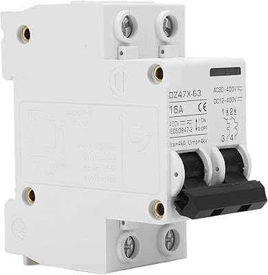 Miniature AC DC DC 2 poles, DZ47X-63 16A DC 12-400V, Solar disconnection switch on Rail Low voltage DIN AC 90-400V, Flifge circuit breaker for network of solar panels.. Shop from our extensive catalog at DIAYTAR NIGERIA and enjoy doorstep delivery in just 5-8 days.