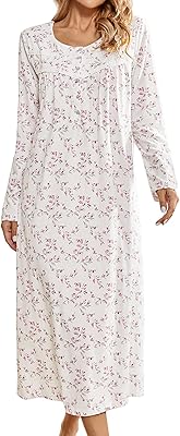 Cotton night shirt soft with long sleeves for women, comfortable night shirt to sleep.. Explore the biggest product variety online — only at DIAYTAR Nigeria.