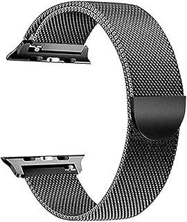 Milanese watch strap for Apple Watch 40 mm 38 mm, replacement bracelet in stainless steel for IWatch Series 4/3/2/1 (Black).. DIAYTAR NIGERIA delivers more than products - we deliver affordable solutions within the week.