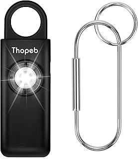 Siren Self -defection keychain - Rechargeable - Personal security alarm for women - Siren 130 dB, LED SOS Stroboscopic light helps the elderly and children with emergency calls (coal).. Unlock a world of affordable products with DIAYTAR NIGERIA's expansive e-commerce platform.