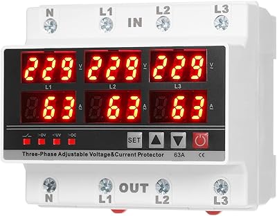 Protector of adjustable Babypski 230 V AC three -phase BABYPSKI with protection against overcurrent and automatic recovery 63 A.. DIAYTAR NIGERIA: Making online shopping accessible with affordable prices and nationwide delivery service.