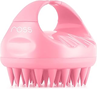 Shampoo brush for Ross scalp massage with flexible silicone hair (pink).. One platform, endless products — welcome to DIAYTAR Nigeria.