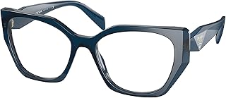 Glasses frame Prada Woman Pr 18WV, Blue, Size 52/17/145, Blue, 52/17/145.. Shop efficiently with DIAYTAR NIGERIA, offering thousands of products at unbeatable prices delivered promptly.