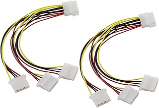 PSU ZRM & E 4 pins Food distributor cable type D BIG 4P Molex 1 male with 3 female extension fan PC in double.. DIAYTAR NIGERIA: Where every search yields affordable results delivered promptly to your door.