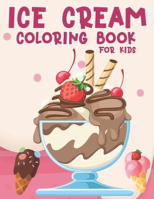 Ice cream coloring book for children.. Shop smarter with DIAYTAR NIGERIA's comprehensive catalog and budget-friendly 5-8 day delivery.