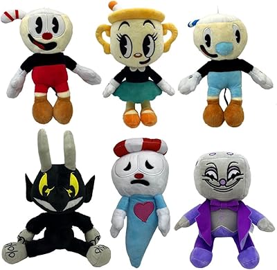 (Set of 6 pieces) 9.8 inch Mugman Mugman Adventure Cuphead Peluche Mugman Play Doll Mignon Interactive Toy for children's gifts.. Your shopping aspirations fulfilled at DIAYTAR NIGERIA with competitive prices and reliable delivery.
