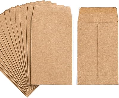 Set of 100 self-adhesive kraft envelopes for small coins, small kraft seed envelopes for small objects, stamps, storage packages for the garden, the office or wedding gifts (3.23 "x 4.53") Size S.. DIAYTAR NIGERIA combines affordability, variety, and convenience with nationwide delivery services.