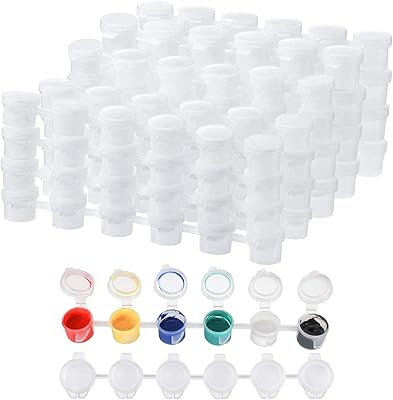 24 Empty paint strips Acrylic container Small paint pot storage cup with lids.. Shop from our extensive catalog at DIAYTAR NIGERIA and enjoy doorstep delivery in just 5-8 days.