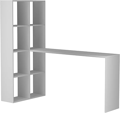 BRV MOVES WAV TABLE WAV MOVES, white color, width 69 cm x depth 135 cm x height 149 cm, BE 38-06 model.. DIAYTAR NIGERIA: Where every shopping need is fulfilled with affordable prices and nationwide shipping.