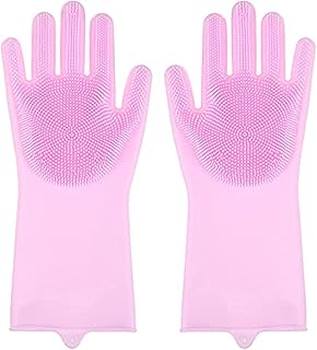 Multifunctional Magic Silicone Magic Gloves for Cleaning, Kitchen, Bathroom, Crosses, Domestic Animal Care, Car Washing (1 Multicolor Pair).. Shop from anywhere in Nigeria and receive your DIAYTAR purchases at affordable prices within a week.