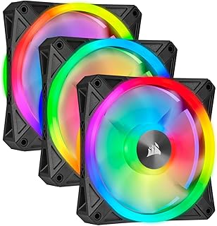 CORSAR QL series, RGB QE120, 120 mm LED fan, triple kit with lighting knot, black, CO-9050098-WW.. Shop electronics, clothes, and everything in between on DIAYTAR Nigeria.