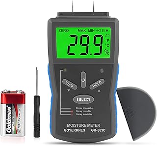 Digital humidity for wooden spindle, Portable humidity sensor GR-883C with 3 color screens and retro backlit LCD screen tester, hardened materials.. DIAYTAR NIGERIA: Where affordability and variety meet with convenient delivery within 8 days.