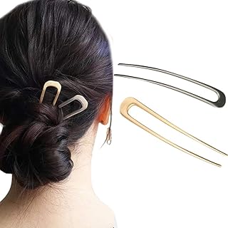 Package of 2 hair -shaped hair tongs in metal, fork hair comb, beauty tools for girls and women.. DIAYTAR NIGERIA revolutionizes online shopping with competitive prices and reliable 5-8 day delivery.
