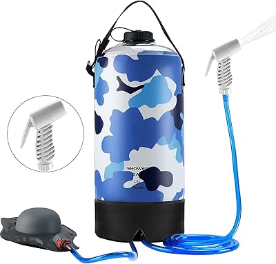 Portable outdoor campsite shower Lucky Row outdoor shower bag 10 l-264 gallons with pump.. Quick delivery. Quality products. Great deals. That’s DIAYTAR Nigeria.