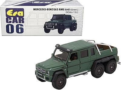 Mercedes-Benz truck G63 AMG 6X6 Green Color Molded under Pressure 1/64 Model Used Pressure ERA MB196X6RN06.. Shop with confidence at DIAYTAR NIGERIA, enjoying competitive prices and delivery within 8 days.