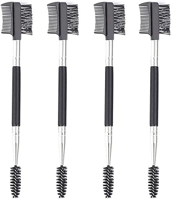 Eyebrow comb brush brush double -headed eyebrow brush double head for women cosmetic girls travel (black).. DIAYTAR Nigeria brings you closer to everything you need — fast delivery, low costs, and variety.