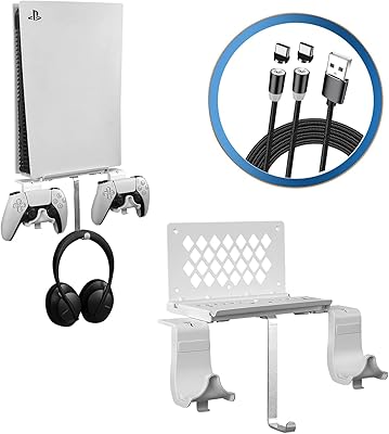 5 in 1 wall support kit for PlayStation (PS5) with cable.. DIAYTAR NIGERIA revolutionizes access to quality products with affordable prices and dependable shipping.
