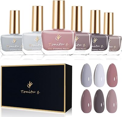 Tonito G 7 ml Set of 6 nail polish no.. Great products, lower prices, fast delivery — DIAYTAR Nigeria has it all.