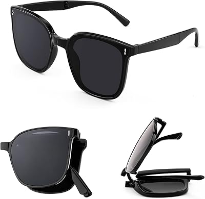 Foldable sunglasses for women and men, folding squares, easy to transport, UV400 protective lenses, sun protection sunglasses suitable for summer outdoors, beach, travel, camping.. DIAYTAR NIGERIA brings the marketplace home to you with affordable prices and delivery in 5-8 days.