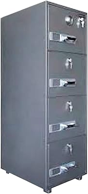 4 -drawer cabinet for better organization with locking disk safety system, storage cabinet for fireproof folders - 680-4dk from Mahmay, gray.. DIAYTAR NIGERIA brings retail convenience to your screen with affordable prices and dependable shipping.