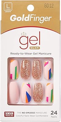 Gold Finger glam gel nails, set of long -varnished gel nails.. Your budget-friendly online marketplace, DIAYTAR NIGERIA delivers a world of products in just 5-8 days.