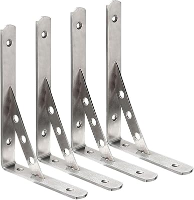 A corner supports in stainless steel Deezio joint hook shelf support for edge.. Experience shopping satisfaction with DIAYTAR NIGERIA's vast selection and budget-friendly delivery options.