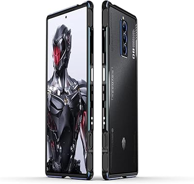 Jartarn Modern Shock absorption case compatible with Red Magic 8 Pro, Luxury Mobile Frame In Aluminum and Metal with Camera Objective Protector (blue-black).. Discover endless shopping possibilities at DIAYTAR NIGERIA, with budget-friendly prices and reliable delivery.