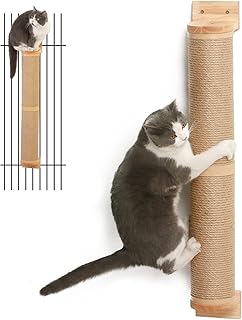 Fukumaru cat wall scratch, 36 -inch long cat scratch for large cats, wooden scratches and rubber for kittens.. Experience retail therapy without the financial stress at DIAYTAR NIGERIA's affordable e-commerce platform.