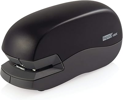 Fast electric stapler fixativ 10bx, operating on battery, capacity of 10 sheets, black (S7073125).. No hassle, just shopping — DIAYTAR Nigeria delivers in under 8 days.