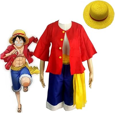 Cosplay Life Monkey d. Luffy Pirate costume with hat -.. DIAYTAR NIGERIA brings satisfaction with every purchase through affordable prices and prompt shipping.
