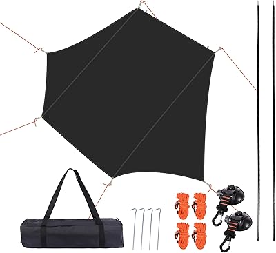 Redcamp light campsite with light camping with tarpaulin and suction cup, waterproof car parasol kit for backpack, hiking, camping.. Transform your shopping experience with DIAYTAR NIGERIA's vast product selection delivered at unbeatable prices.
