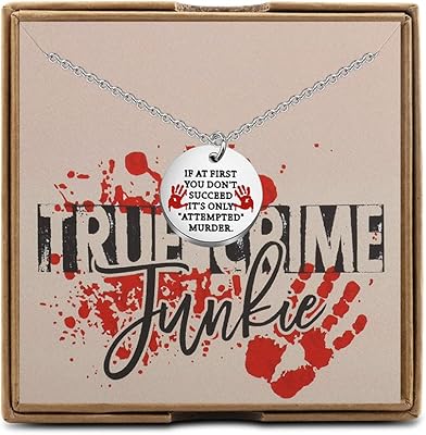 Okeych True Crime Fan Gift if at the beginning you do not succeed in Crime Crime Jewelry True Crime Junkie Gift Murder Show Lover Gift Gift.. Shop millions of products across categories on DIAYTAR Nigeria — delivered right to your door.