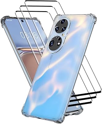 Cutoli tempered glass screen protector for Huawei P50 Pro with transparent anti-scratch mobile shell (transparent).. From kitchen tools to phones — DIAYTAR Nigeria ships it all in a week.