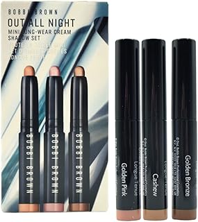 Mini eyeshadow set with long -term cream bobbi brown out all night: cashew, pink gold and gilded bronze.. Shop like never before with DIAYTAR NIGERIA's comprehensive marketplace and budget-friendly shipping.