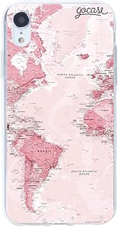 Jukas pink shell with world card pattern compatible with iPhone 6.. DIAYTAR NIGERIA: Where affordable online shopping meets reliable delivery across Nigeria.