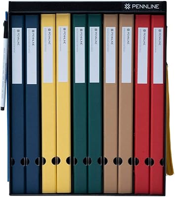 Penline metal workbook with 10 fine vertical backrests - matt black.. Order today, receive this week — shopping with DIAYTAR Nigeria is that simple.