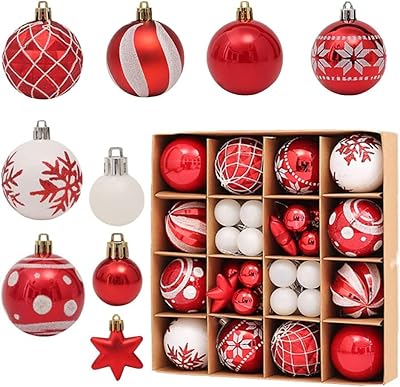Highland Christmas balls 42 pieces - Christmas tree decorations - Christmas tree decorations balls - Red and white Christmas balls - Christmas tree decorations.. Shop with purpose at DIAYTAR NIGERIA and receive your purchases at unbeatable prices within the week.