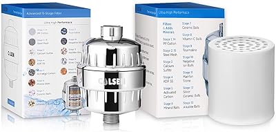 Kosin Wonder Water 15 steps showering filter 15 steps with caps + replaceable filter - universal shower water softener, eliminates chlorine, fluoride, heavy metals and impurities.. Shop with purpose at DIAYTAR NIGERIA, where diverse selection meets budget-friendly nationwide delivery.