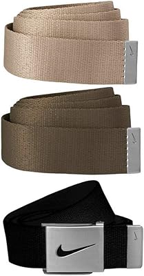 Men's belt with silver loop closure with three interchangeable straps from Nike.. Need it fast? Need it cheap? Choose DIAYTAR Nigeria.